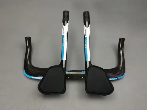 TOSEEK полностью углеродное волокно блеск для отдыха на велосипеде/TT Руль Диаметром