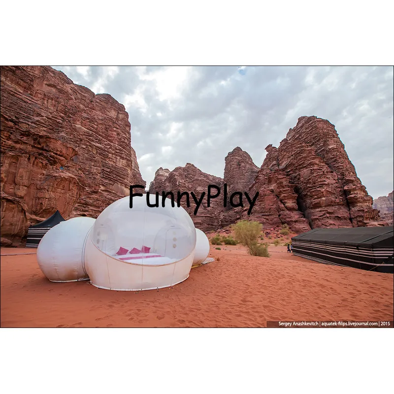 Горячие продажи коммерческих 2 номер ясно надувные газон шатер пузыря с