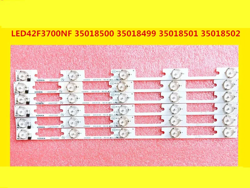 

12 шт./лот 375 мм Светодиодная лента для подсветки 5 светодиодов s для Konka LCD TV LED 42F3700NF 35018500 35018499 35018501 35018502 высокое качество