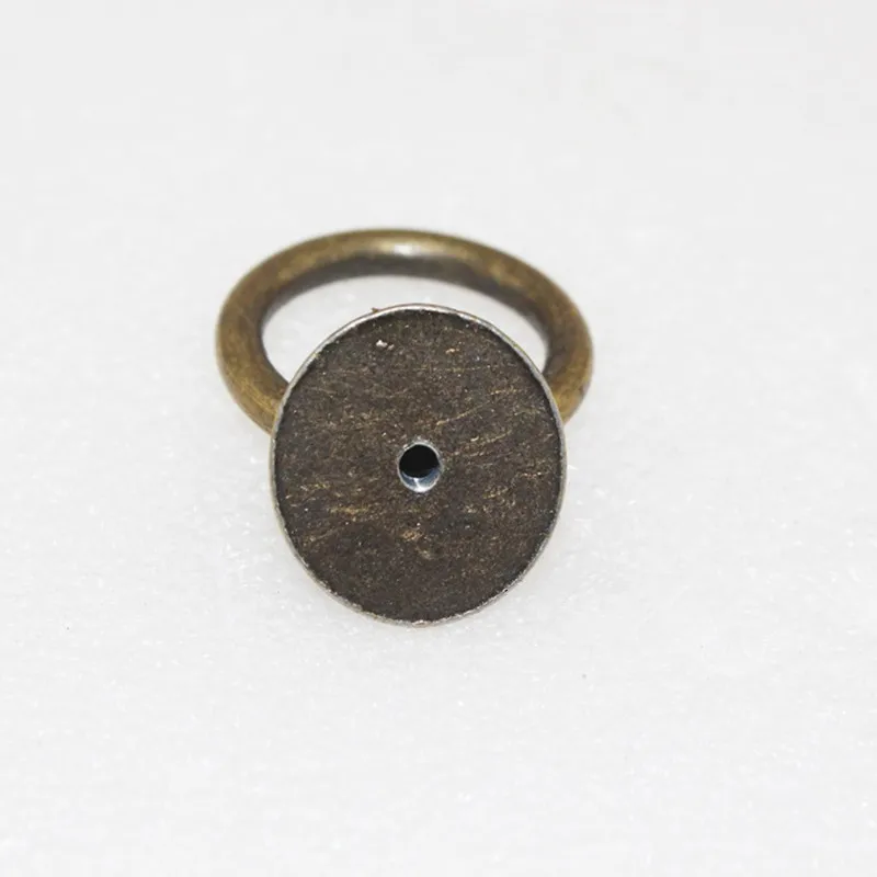 

Wholesale Bronze Vintage Round Ring Furniture Door Pull Handle Zinc Alloy Cabinet Dresser Drawer Knobs Handle,26*46mm,50Pcs