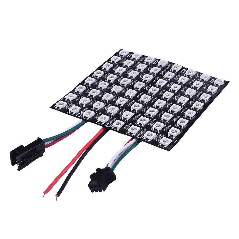 Miroad 8x8 RGB LED гибкий WS2812B 5050 матрица Мечта Цвет Индивидуально Адресуемых