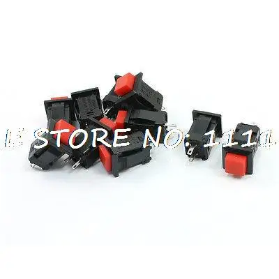 Монтажа на панели самоконтрящаяся SPST красная площадь кнопочные