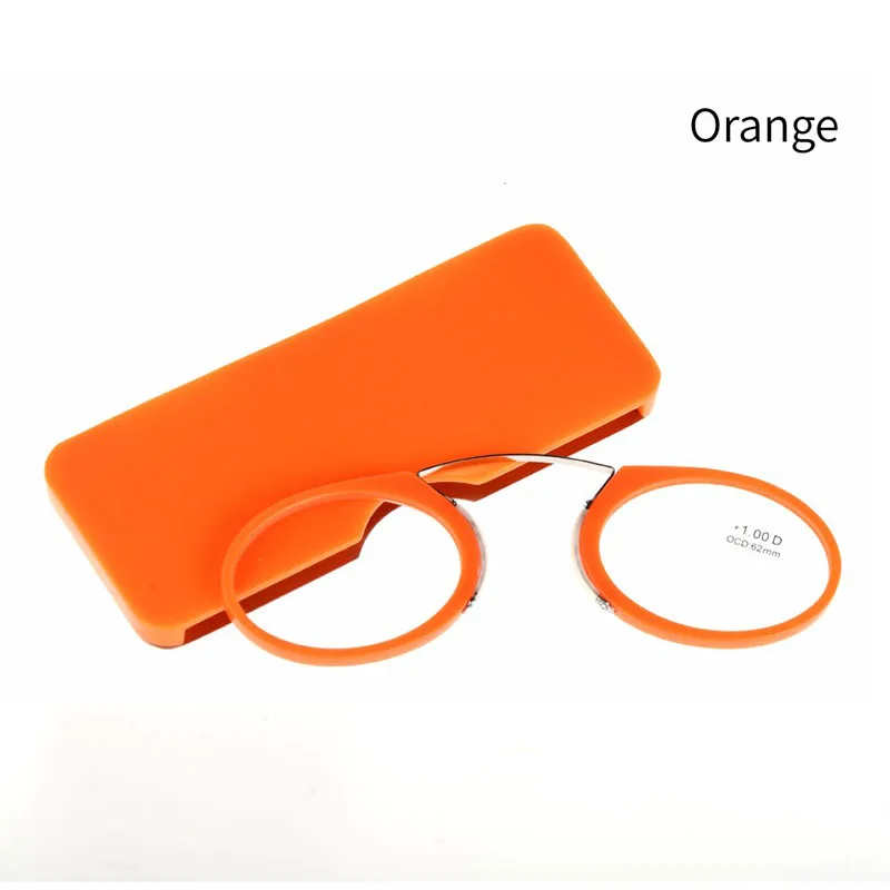 

Titanium Mini Reading Glasses Clip Round Nose Optical Glasses With Box Wallet Prescription Glasses Degree 1.0 To 3.5 U606