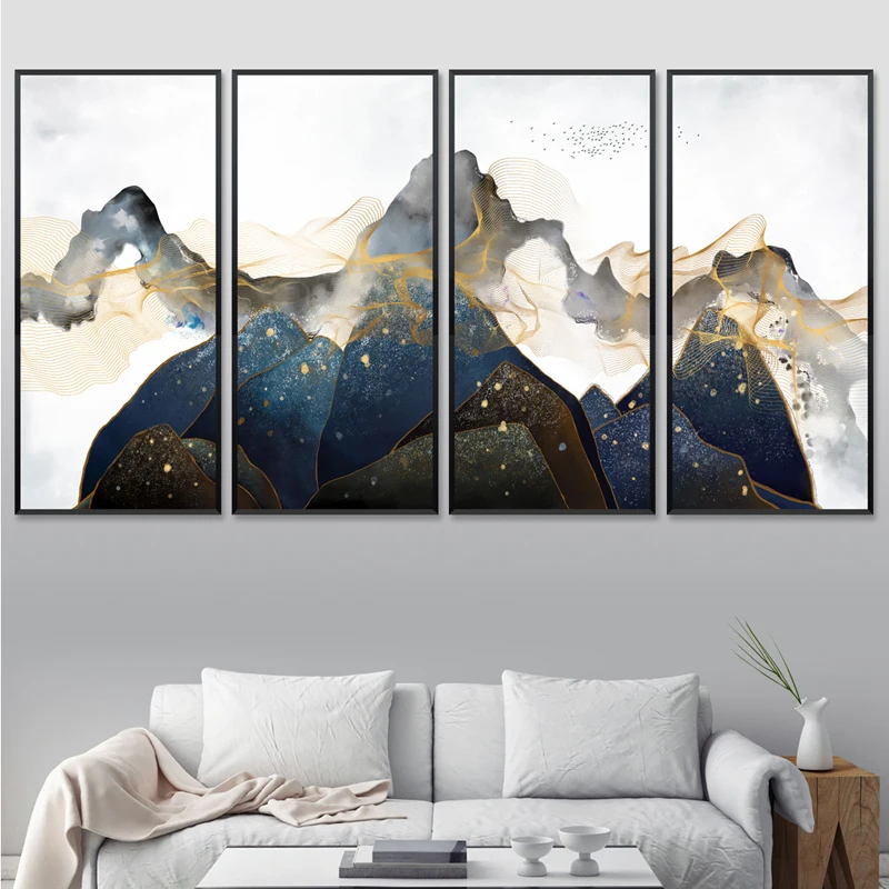 Набор для рисования на холсте абстрактная картина в китайском стиле с