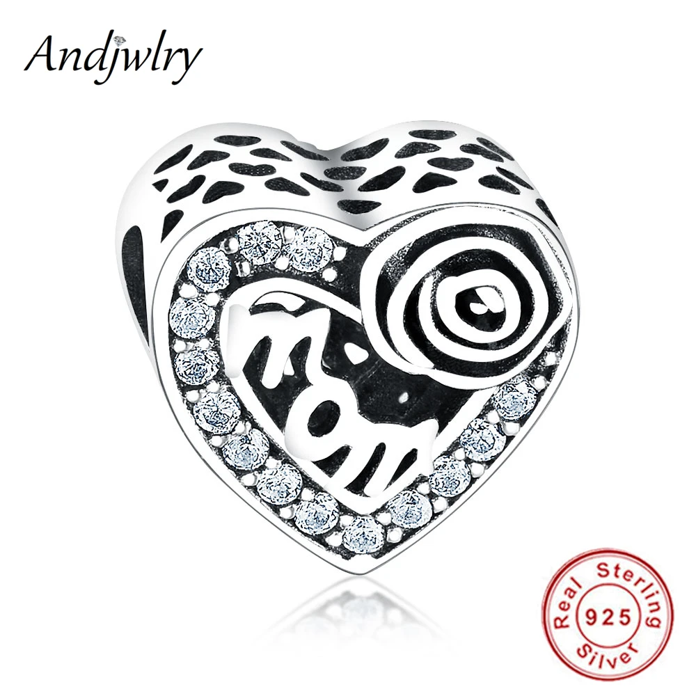 Подходит для Pandora, подвески, серебро 925, браслет, бусины, подвески, сердце, 925, серебро, сделай сам, ювелирный бисер, для изготовления ювелирных изделий, Berloque, подарок