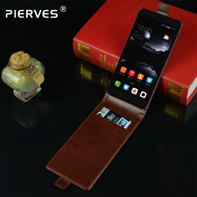 Pierves Роскошный чехол-книжка из искусственной кожи с отделением для карт ZTE Blade A530 |