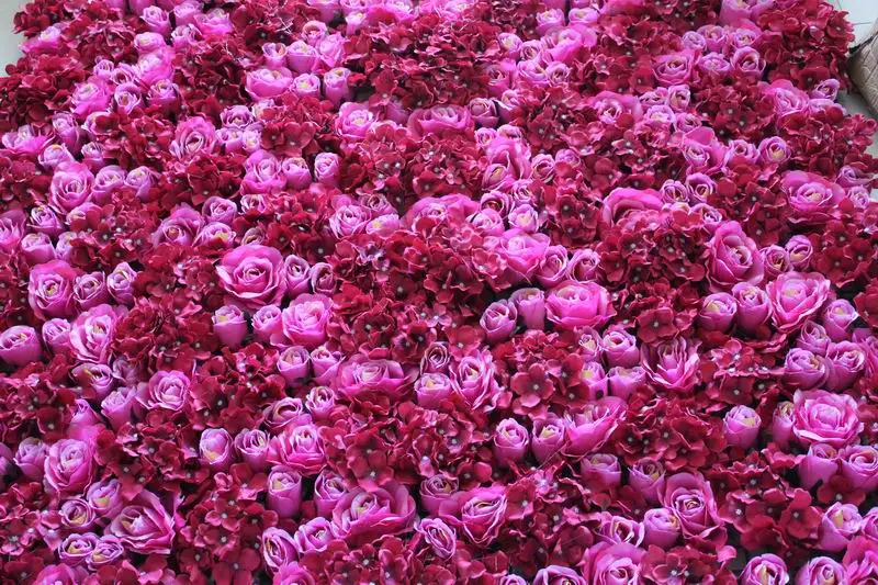 SPR Бесплатная доставка 6 шт./лот искусственная Шелковая Роза цветок на стену