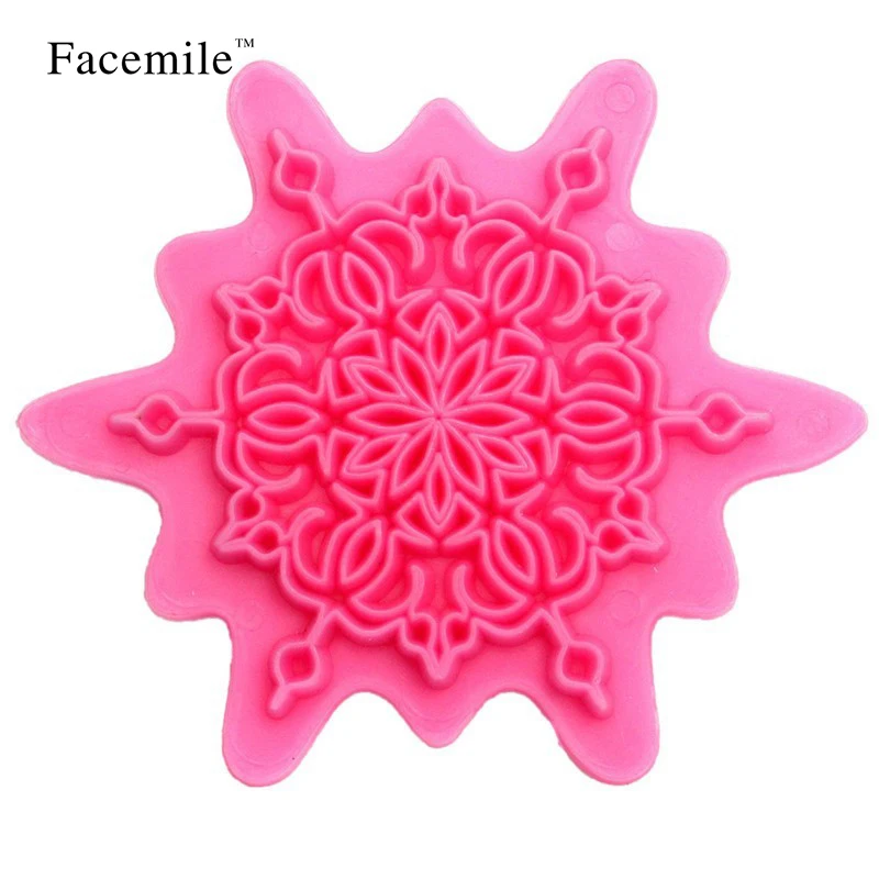 4 шт./компл. Снежинка Подарочный тиснитель Рождественский кружевной пресс