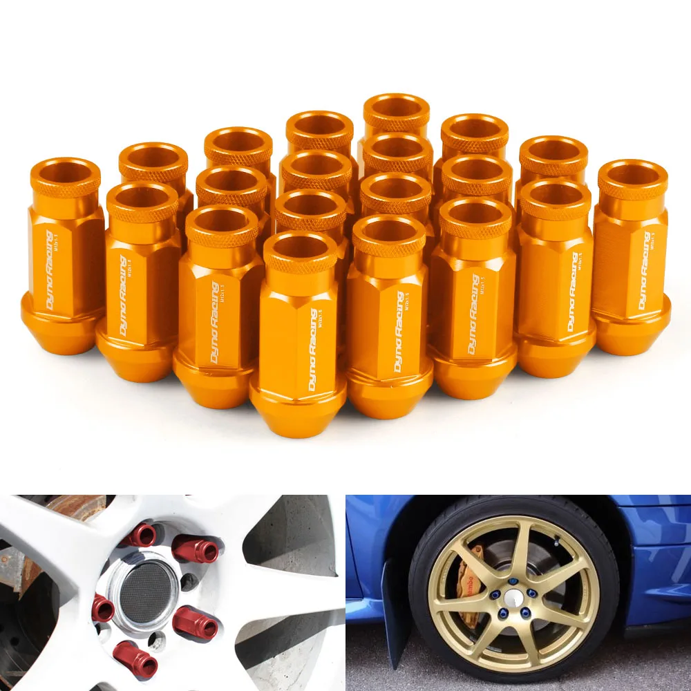 Dynoracing заготовки Алюминий гоночный Колесные гайки M12X1.5/M12X1.25 для Honda для Ford для Toyota 20 шт./компл