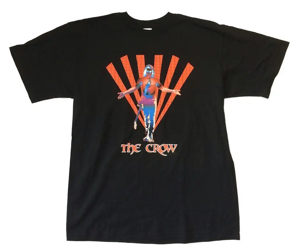 Черная футболка с надписью Crow Sting Rays Brandon Lee новый официальный фильм Merch|Мужские