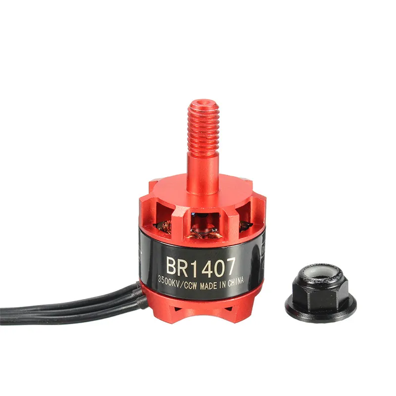 Бесщеточный двигатель Racerstar 1407 BR1407 Red Racing Edition 3500KV 2 3S для гоночных дронов 150 180 200
