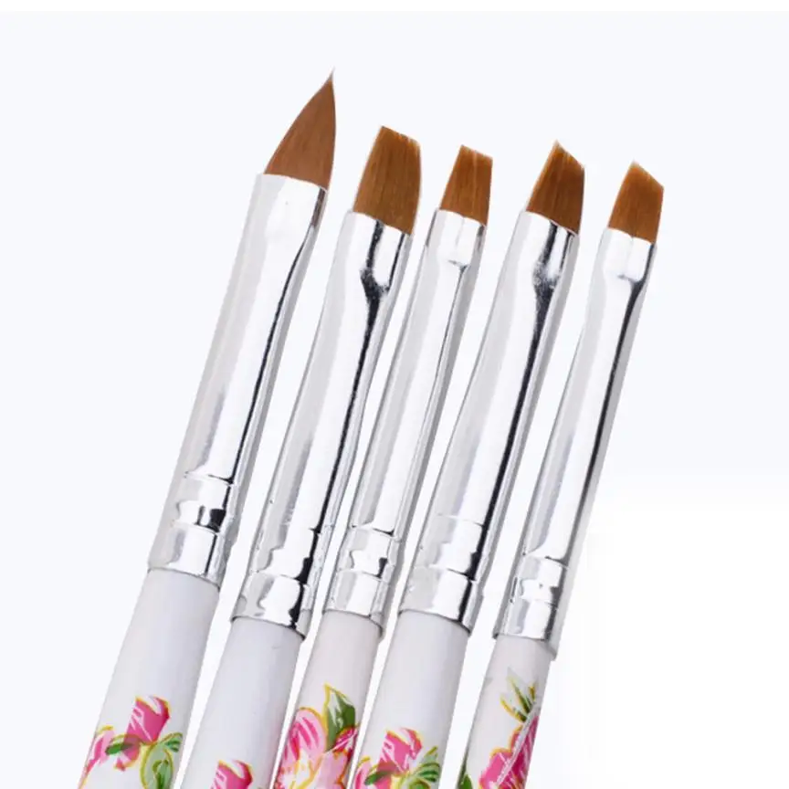 Хит! 2016 новое поступление Топ продажа ногтей 5 шт УФ гель Акриловая кисть для