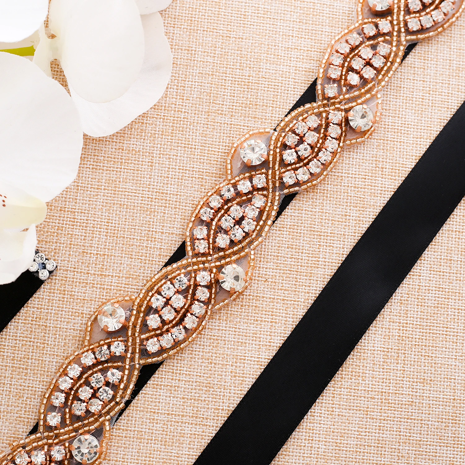 Waistband Accessory Sexy Belt Rhinestone Bridal Wedding Applique For Evening Prom Dresses decoration S199RG | Свадьбы и торжества