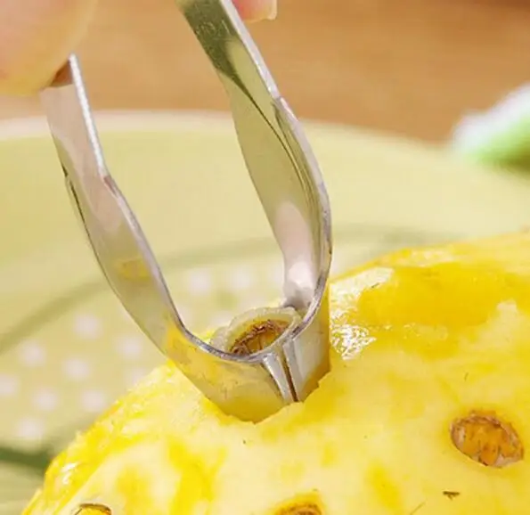 Новый Серебряный Нержавеющая сталь Фруктовый нож для чистки ананаса режущие