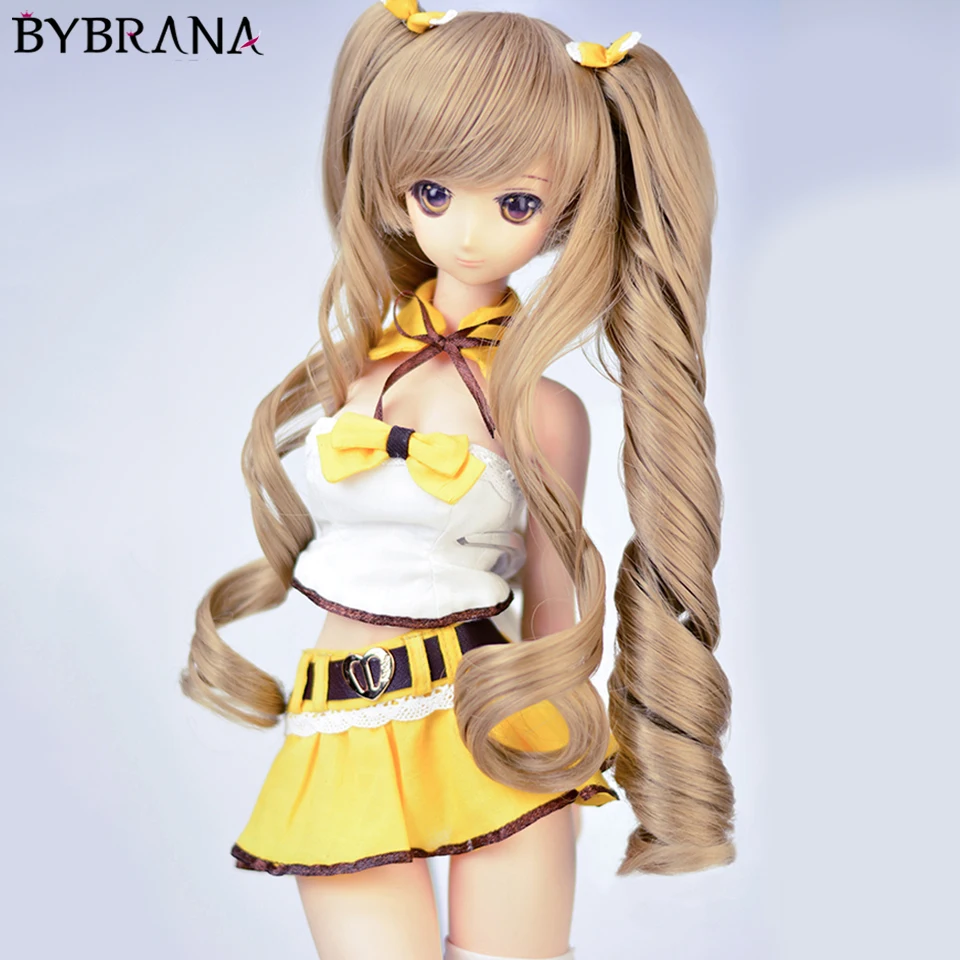 Шарнирная кукла 1/3 искусственные вьющиеся волосы двойной хвост аксессуары для