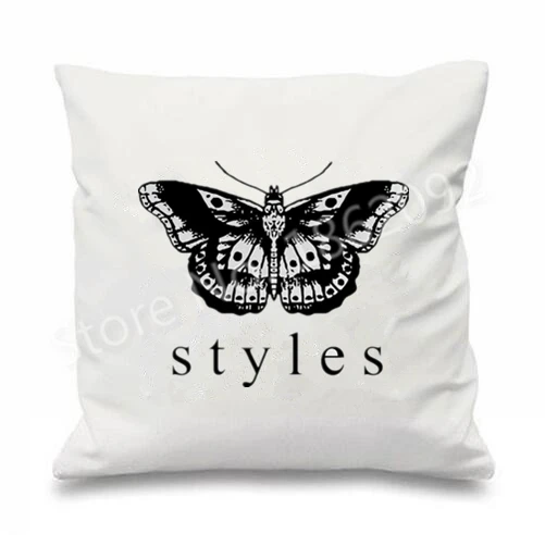 Harry Styles татуировки Чехлы белый One Direction Подушка Чехол 1D подарки Декор 18&quot|cushion