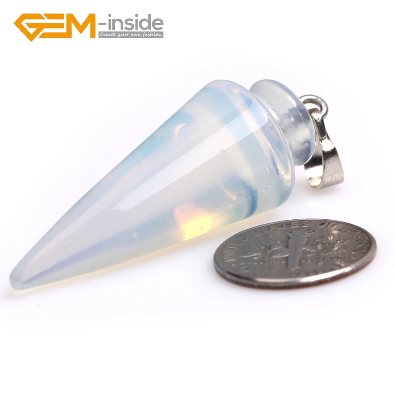 Подвеска в виде конуса из натурального конического камня, 16x41 мм, полудрагоценные украшения для коктейлей, украшения для женщин, подарки на день рождения, оптовая продажа, Новинка!