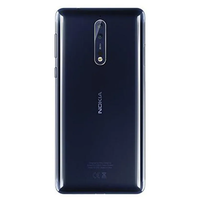 Разблокированный Nokia 8 Qualcomm835 Dual SIM 5,3 дюймов экран 4 Гб+ 64 Гб двойная задняя камера 13,0 МП 4G-LTE отпечаток пальца