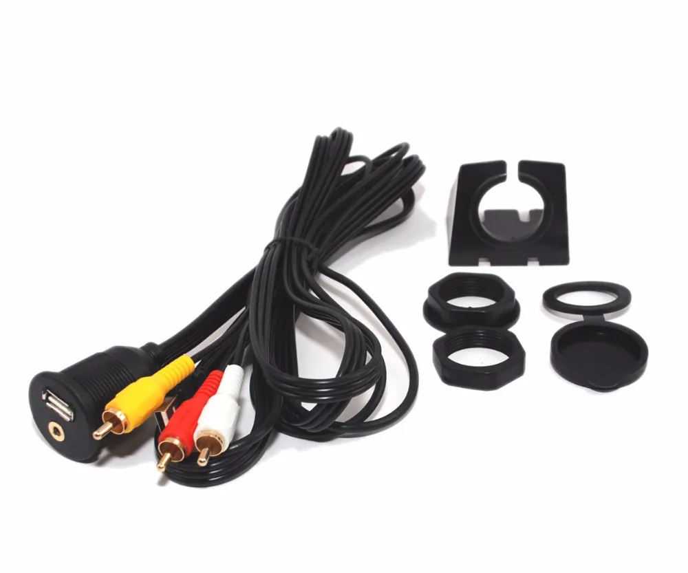30 шт. x USB 2 0 и 3 RCA штекер 5 мм Женский Кабель-адаптер с автомобильным креплением |