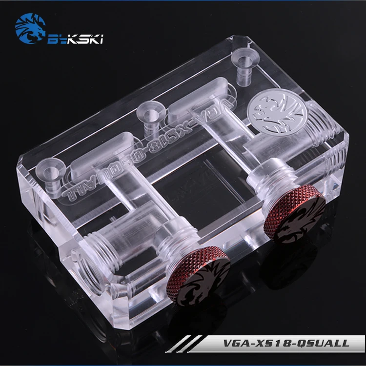 Bykski VGA-XS18-QSQUALL, изменение направления l-типа GPU Блок мост, акриловый мост, для Bykski's GPU водного блока ремонт