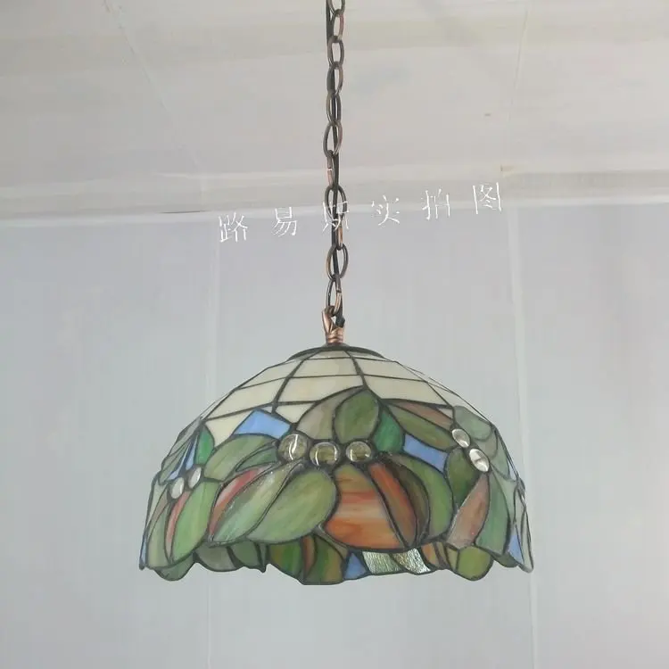 Китайские люстры тиффани простые садовые лампы для спальни 30 см арт стиль