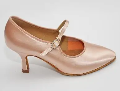 137 skin 7.5 HEEL Танцевальная обувь с пряжкой для бальных танцев; женская обувь для латинских танцев; современные танцевальные износостойкие подошвы; абсорбционный дезодорант; Лидер продаж; BD 137 - Цвет: 137 skin 7.5 HEEL