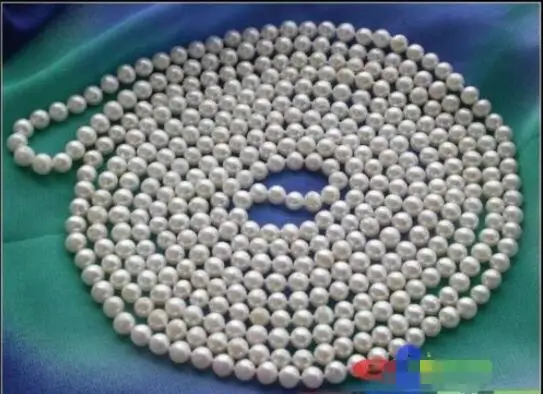 Горячая распродажа Новый стиль &gt&gt&gt&gt&gt 100 &quot 7 мм белый круглый пресной воды