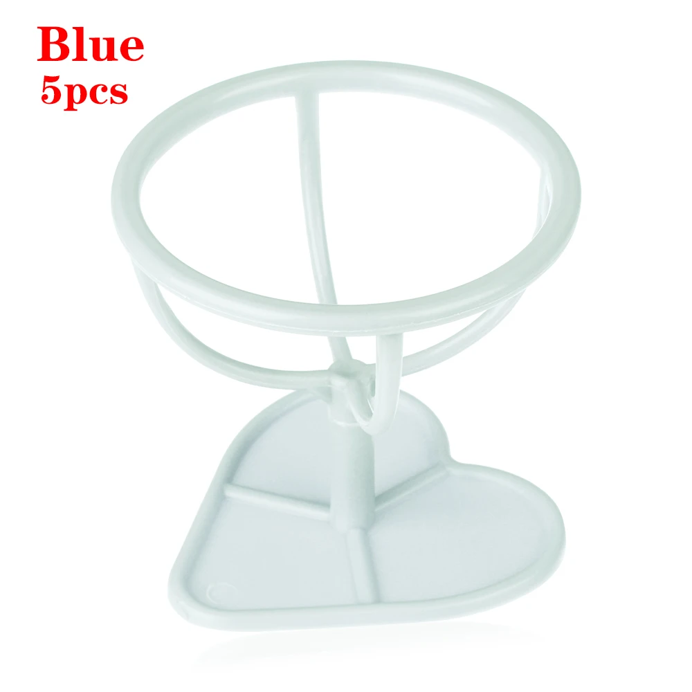 5pcs (blue) 1 шт. держатели для спонжей для макияжа косметический Органайзер Puff Дисплей Стенд спонж в форме яйца держатель для сушки кронштейн для хранения макияжа Puff поддержка - Цвет: 5pcs (blue)