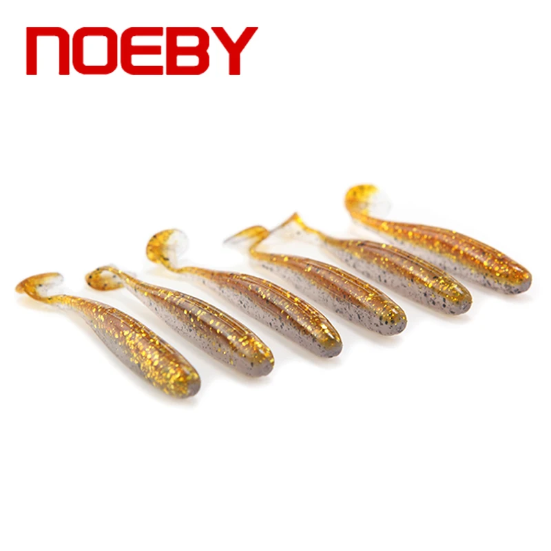 Noeby 6 шт./лот, 90 мм/4,5 г, червь, мягкая рыба, ручная работа, воблеры для рыбалки, Мягкая приманка, приманка для рыбалки, силиконовая приманка
