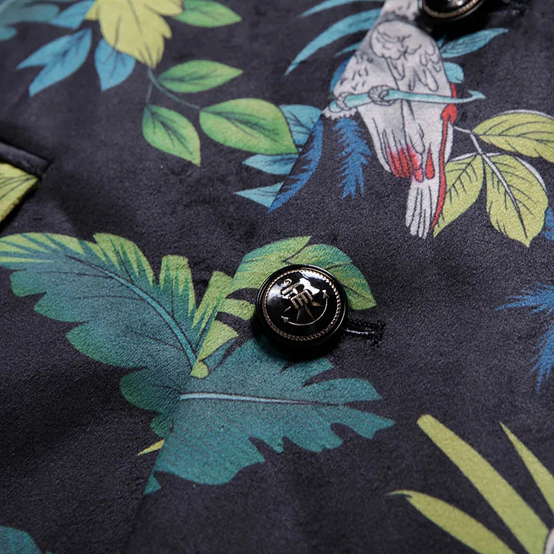 

2019 Men's Printed Suit High Quality Business Casual Fashion Trend Men's Suit Party Party Men's blazer