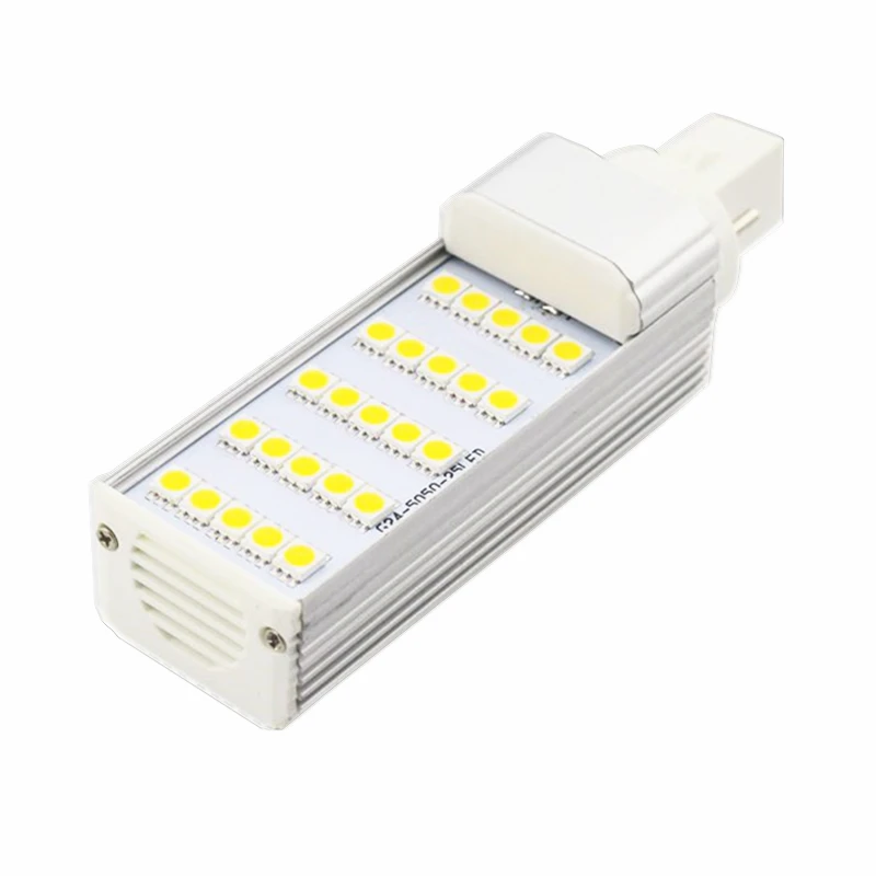 D50 5 шт./лот лампа с горизонтальной вилкой Светодиодная 5W7W9W11W12W14W 5050 SMD25 35 44 52 60 64 LED G24