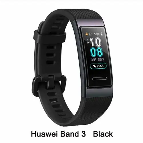 Band 3 black huawei Band 3/Pro Smartband металлическая рамка Amoled полноцветный дисплей сенсорный экран для плавания датчик сердечного ритма сна - Цвет: Band 3 black
