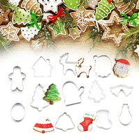 new bakeware handmade pastry mold christmas cookies cutter biscuit mould set sugar arts fondant cake dessert decoration tools