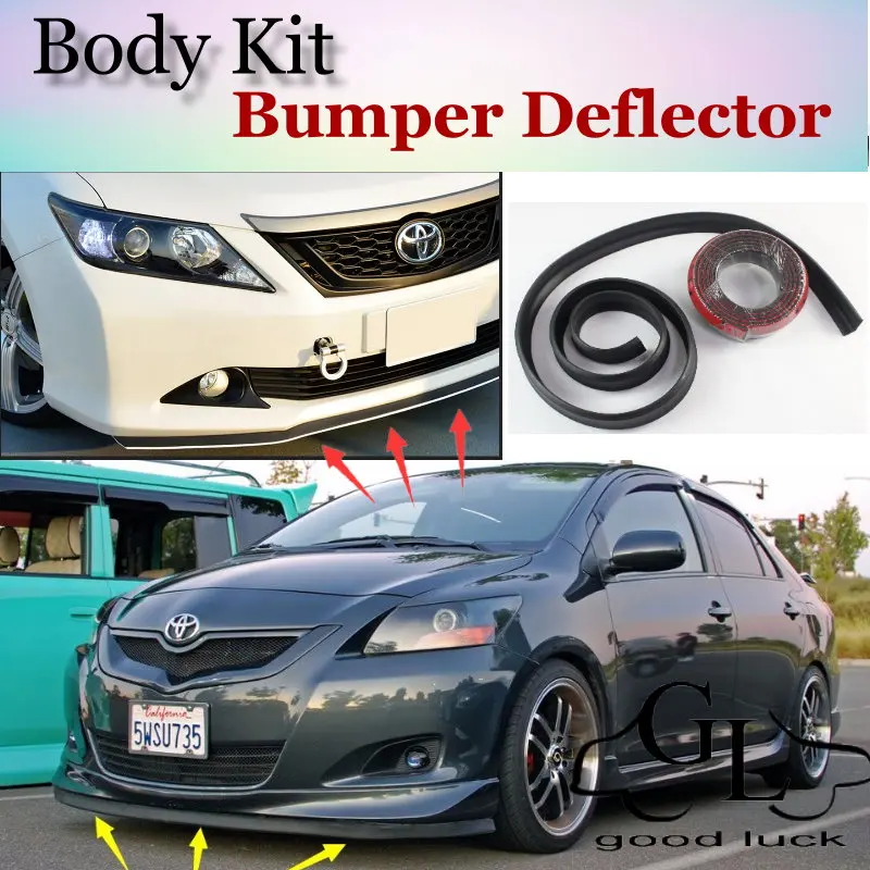 

Бампер для TOYOTA Belta Yaris Vios Limo/передний спойлер устойчивый к царапинам клейкий/комплект кузова/Полосатая юбка