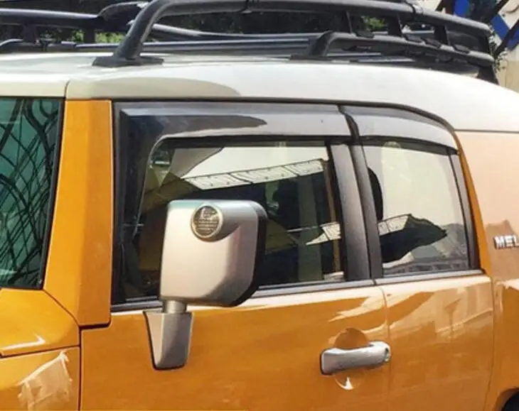 RKAC CUSTOM FIT 4 шт. оконный козырек дефлектор защита от дождя для Toyota FJ Cruiser 2008 2017 навесы