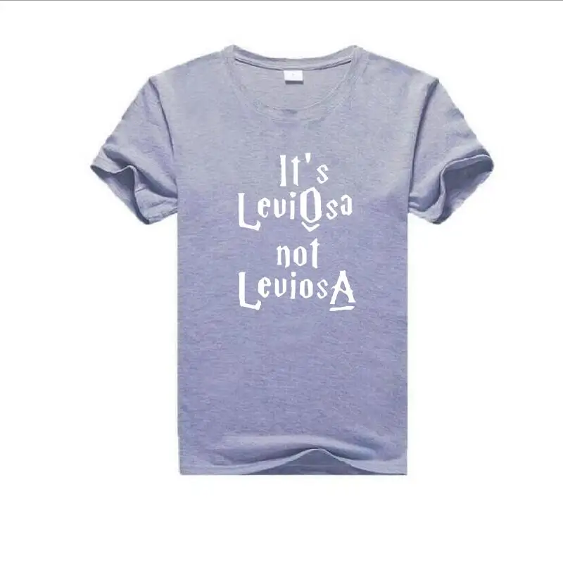 Женская футболка с коротким рукавом It's Leviosa Not Funny Tumblr свободная хлопковая