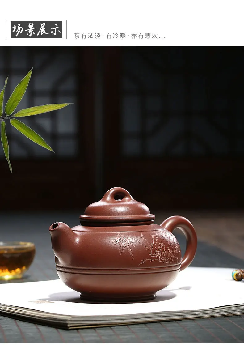 yixing горшок Zisha большая ручная работа, из фиолетовой глины чайник Китайский керамический чай заваренный чай da hong pao чайник