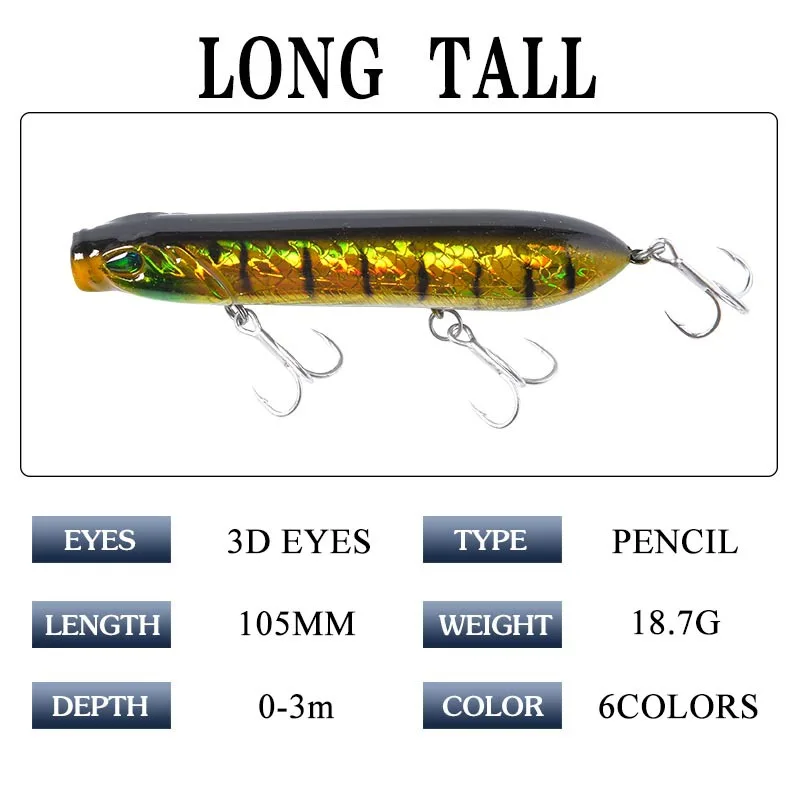 1 шт. рыболовная приманка 3D глаза искусственная пластик гольян 105 мм/18 7 г 3 крючка