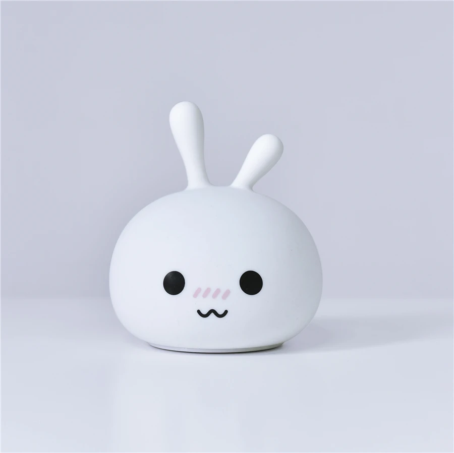 LED Colorful Night Light Silicone Rabbit Lamp Bedside Children Kids Toy Bunny Bedroom Gift | Освещение