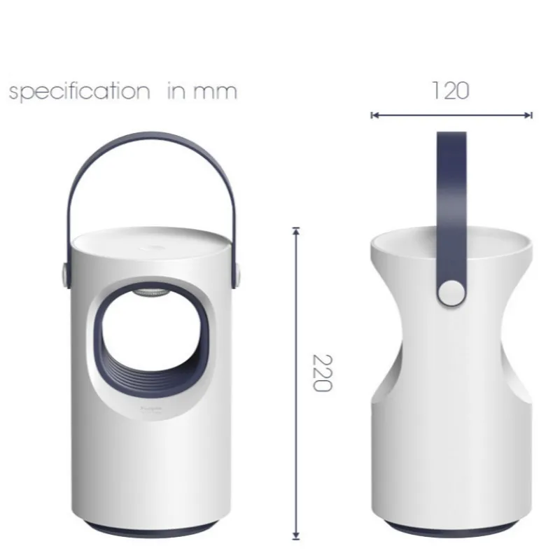 Physical Silent Pest Repeller Safe And Comfortable Purple Vortex USB Mosquitoes Killer Lamp Household Indoor Mosquito Traps | Дом и сад