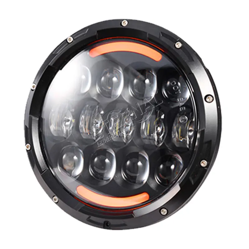 7 дюймовая светодиодная фара для мотоцикла Wrangler Rubicon 75 Вт Harley Dyna DUCATI Monster KAWASAKI|led