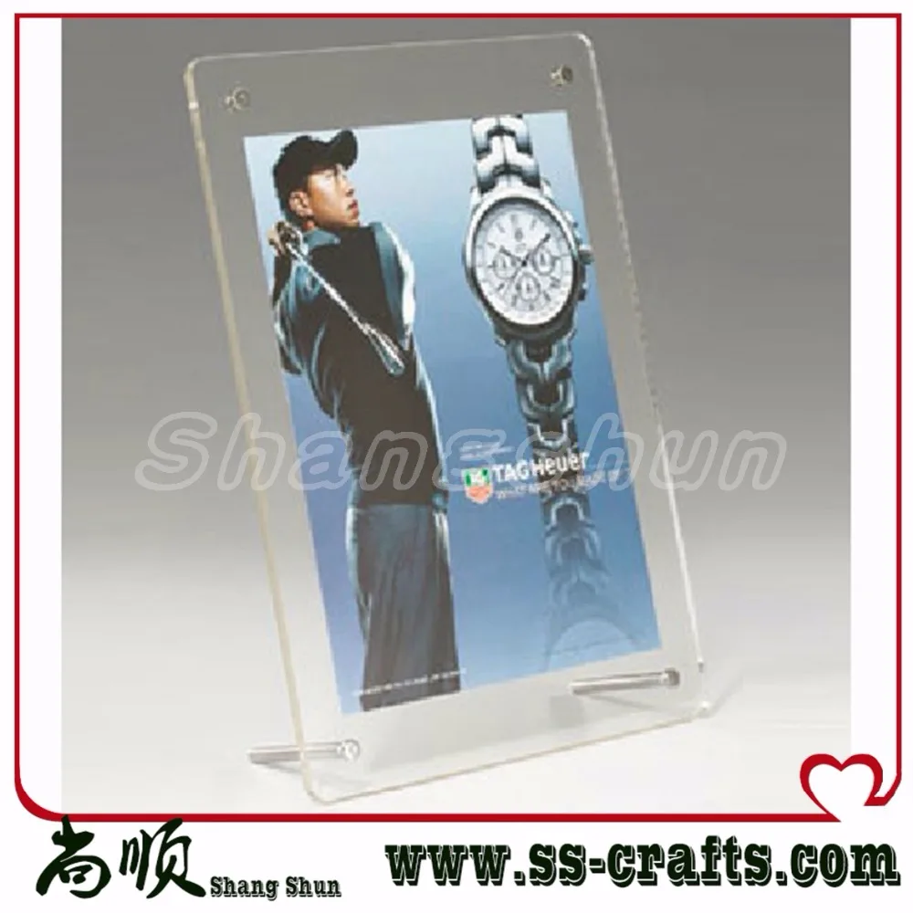 

Free shipping 8 inch Pmma acrylic acrylic photo frame at home 3 mm thick