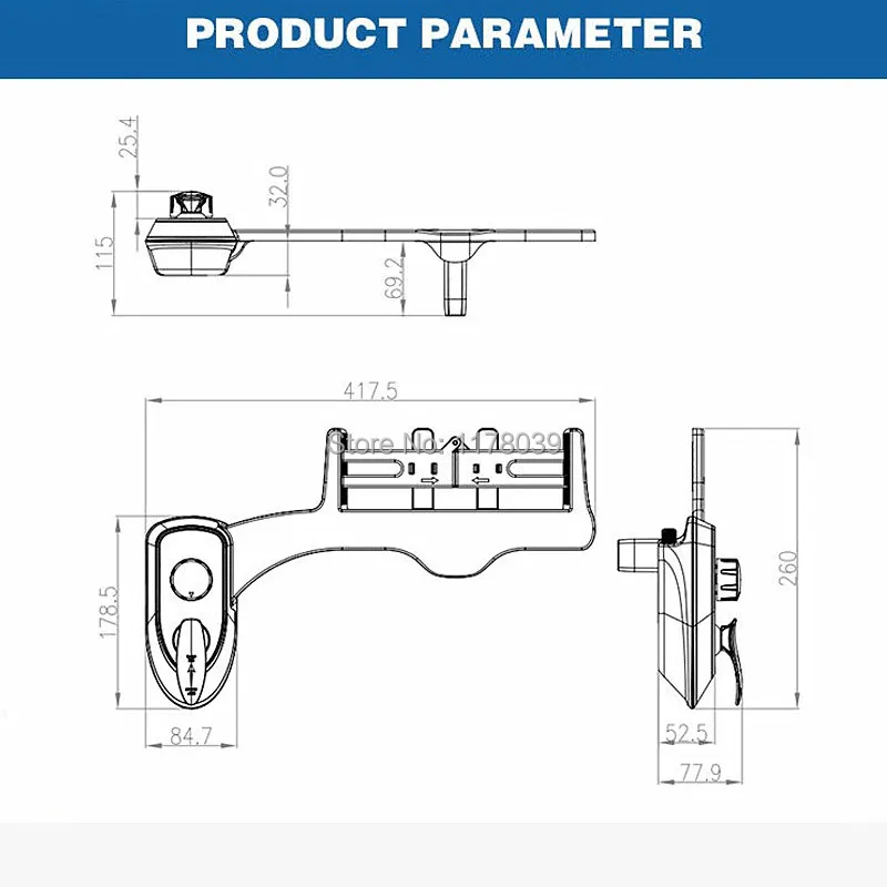 Выдвижная насадка для биде женское мытья ягодиц и задних сидений унитаза J17136|nozzle