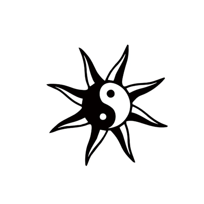 Автомобильные стильные виниловые графические наклейки Sun Yin Yang мир хиппи для