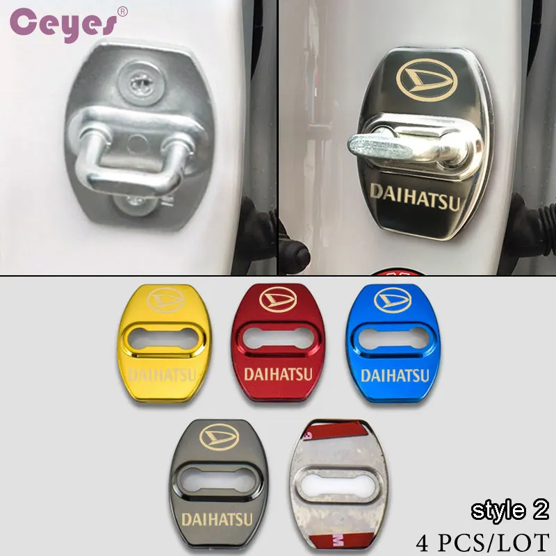 Ceyes искусственная сталь 3D автомобильный Стайлинг чехол для Daihatsu Terios Charade Mira