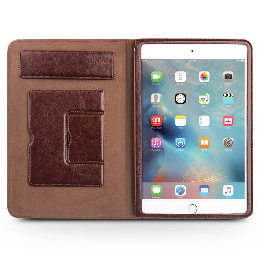 QIALINO чехол из натуральной кожи с откидной крышкой для iPad Pro 9 7 сумка Ультратонкий