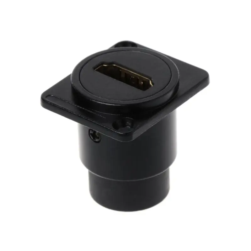 Разъем HDMI типа D RJ45 сетевой втулка шасси Панельное крепление аудиоразъем