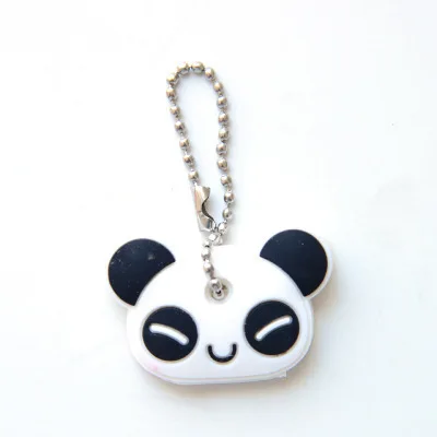 Panda Мультяшный силиконовый защитный чехол для ключа для управления ключом пылезащитный чехол держатель Органайзер ключницы аксессуары и принадлежности для дома - Цвет: Panda