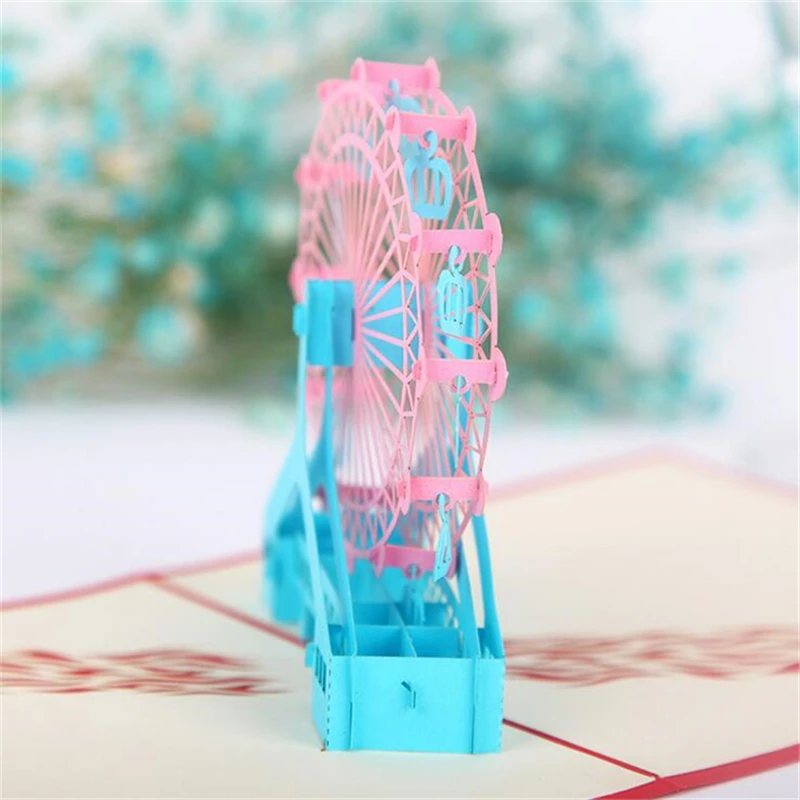 Casamento 3D подарочные карты на день рождения 5 наборов небесное колесо ручной работы