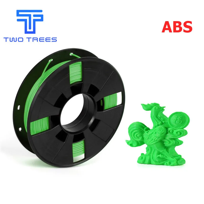 ABS green DIY 3d Принтер Нити много цветов опционально PLA/ABS 1,75 для MakerBot RepRap пластиковые резиновые расходные материалы материал 0,2/кг - Цвет: ABS green